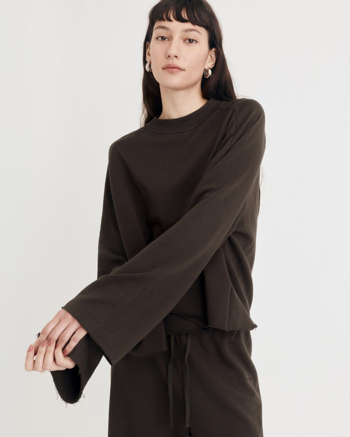 SADIE TOP ESPRESSO BROWN