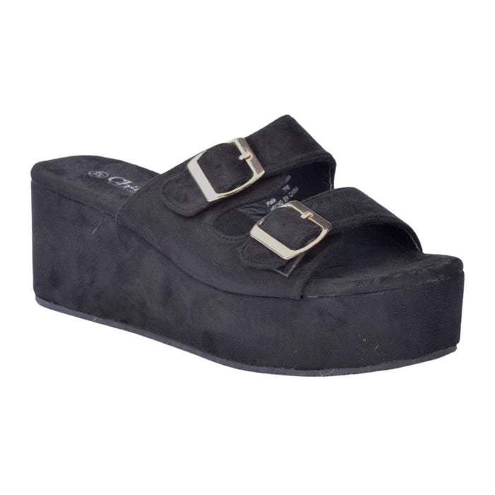 Sandalia Chalada Mujer Clona-20 Negro Plataforma Sandalias Chalada