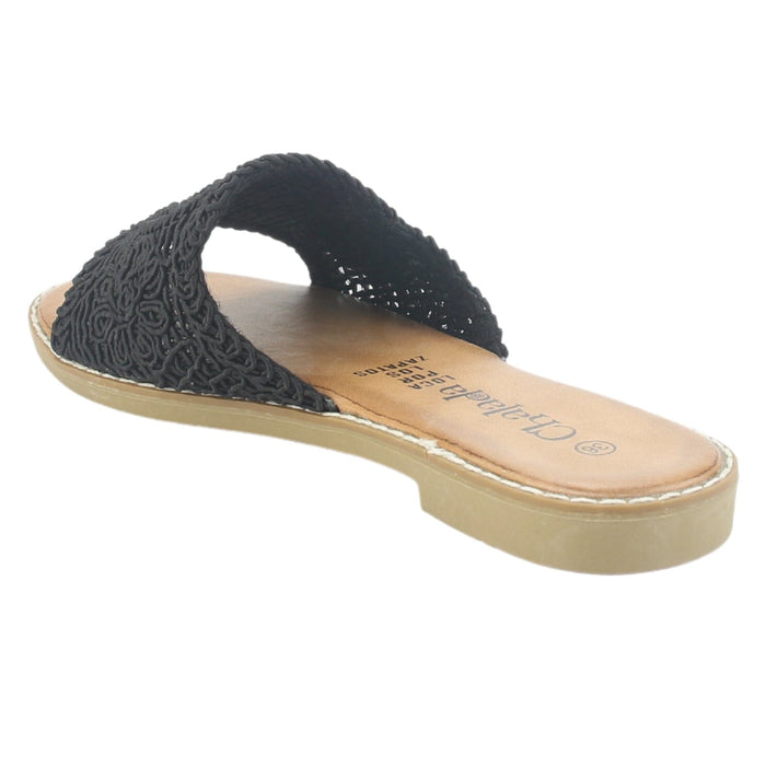 Sandalia Chalada Mujer Creta-19 Negro Casual Sandalias Chalada