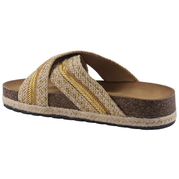 Sandalia Chalada Mujer Lila-10 Beige Plataforma Sandalias Chalada