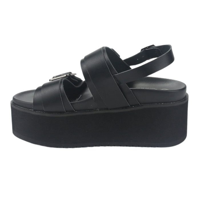 Sandalia Chalada Mujer Viru-31 Negro Plataforma Sandalias Chalada