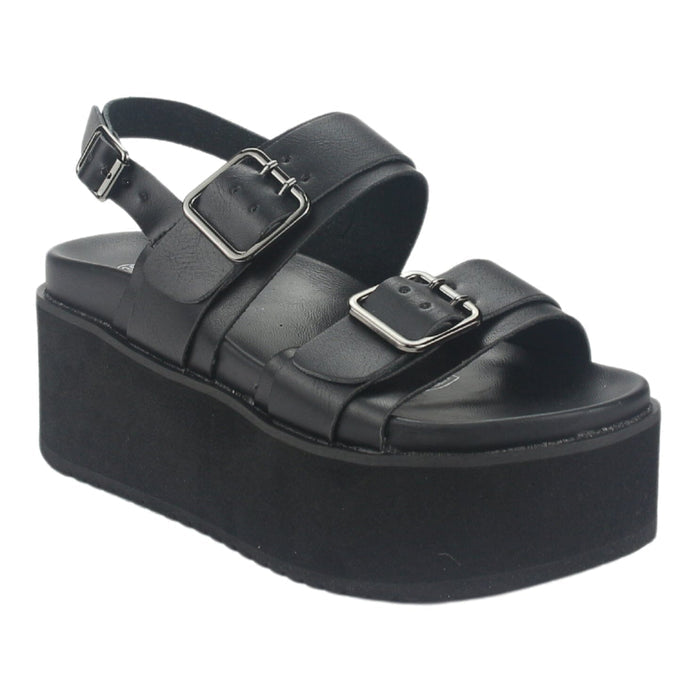 Sandalia Chalada Mujer Viru-31 Negro Plataforma Sandalias Chalada