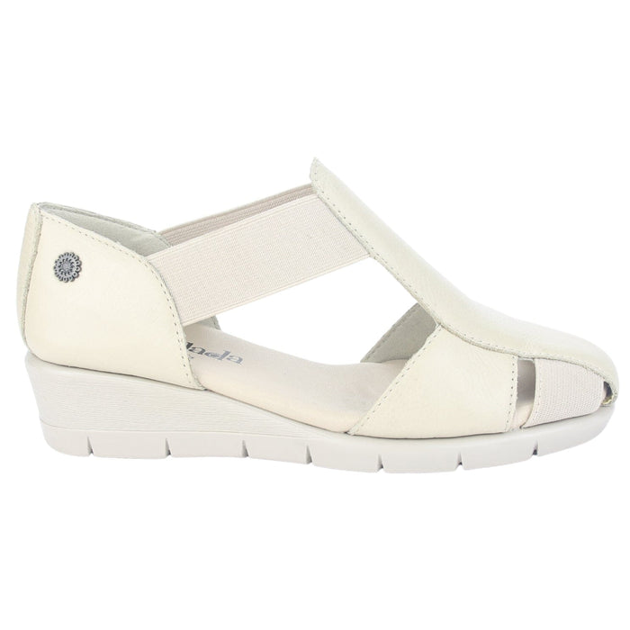 Sandalia de Cuero Chalada Mujer Calafate-3 Beige Casual Sandalias Chalada