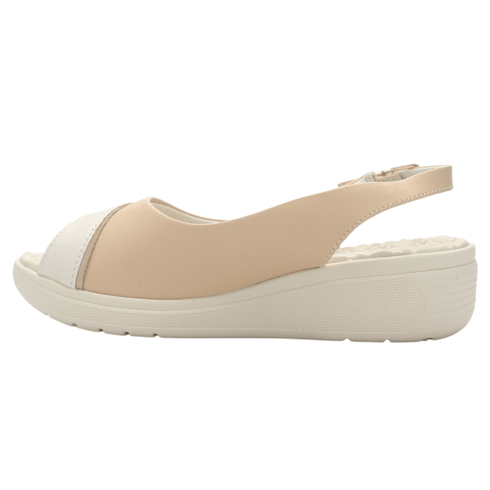 Sandalia Mujer Beige Comfortflex 2586405 Casual Sandalias Comfortflex