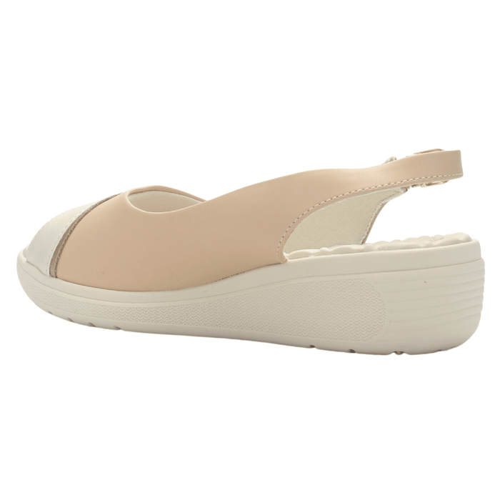 Sandalia Mujer Beige Comfortflex 2586405 Casual Sandalias Comfortflex