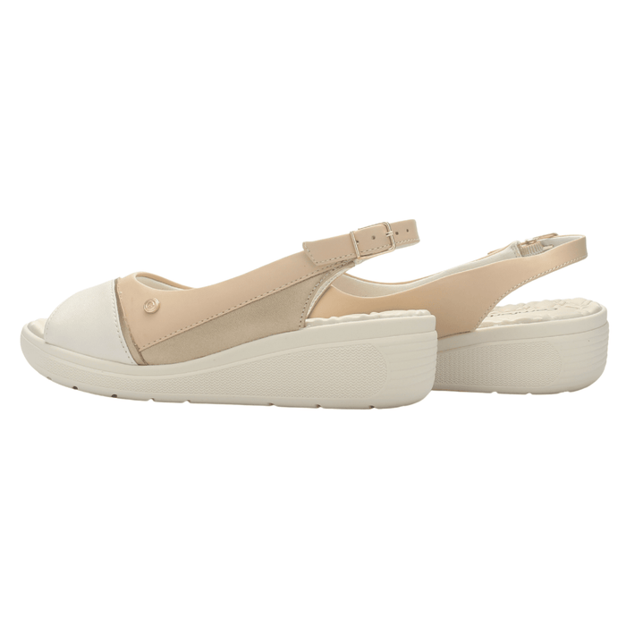 Sandalia Mujer Beige Comfortflex 2586405 Casual Sandalias Comfortflex