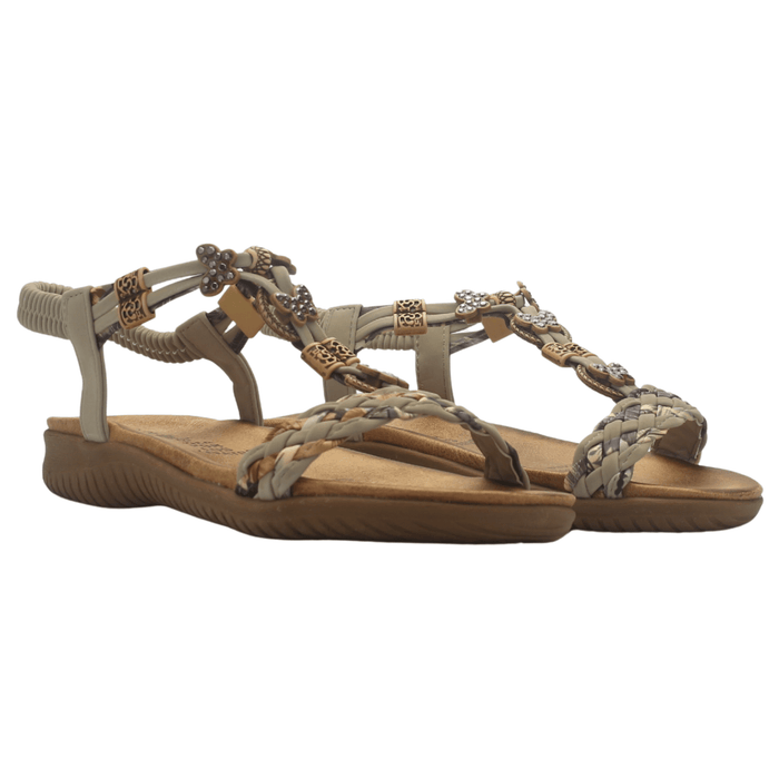 Sandalia Mujer Casual Taupe Chalada Clara-11 Sandalias Chalada