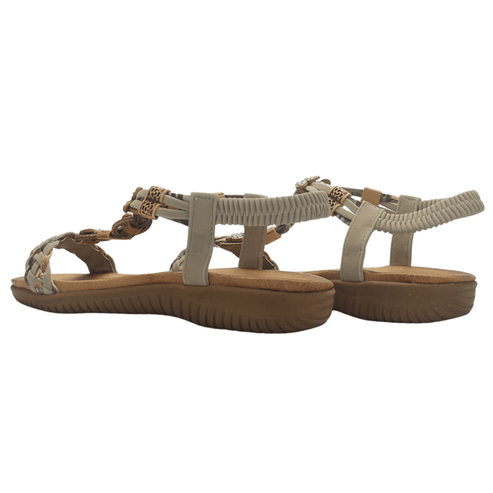 Sandalia Mujer Casual Taupe Chalada Clara-11 Sandalias Chalada