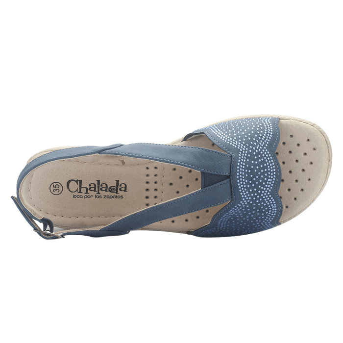 Sandalia Mujer Chalada Lupe-81 Azul Casual Sandalias Chalada