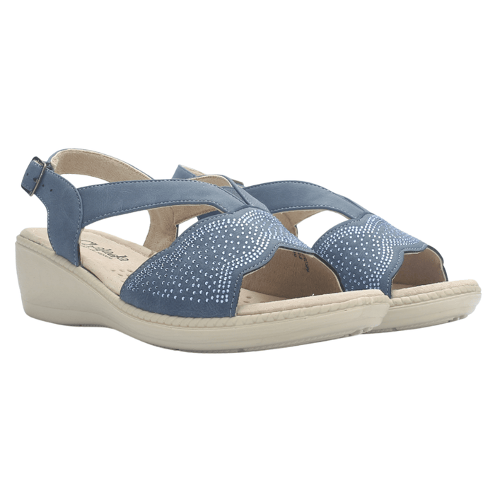 Sandalia Mujer Chalada Lupe-81 Azul Casual Sandalias Chalada