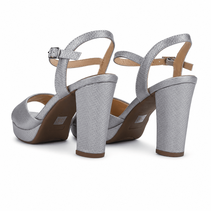 Sandalia Plateado Mujer Casual Chalada Voce Sandalias Chalada