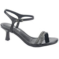 Sandalia Via Marte Mujer 23-18504 V Preto Casual Sandalias Taco Via Marte