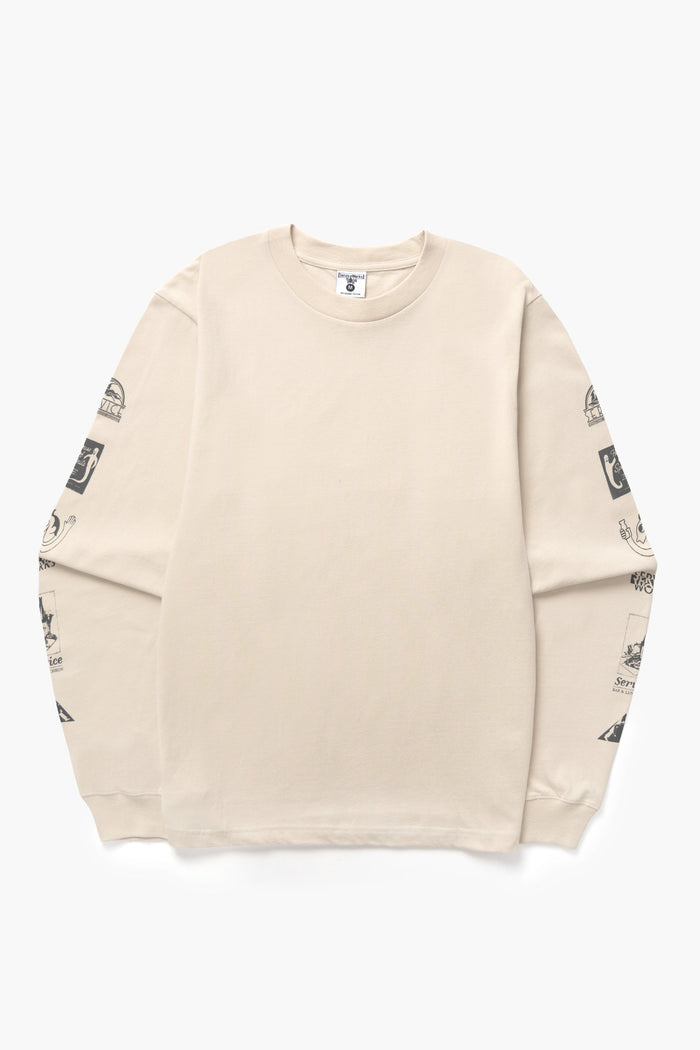 Service Works - Bootleg Long Sleeve Tee - Natural