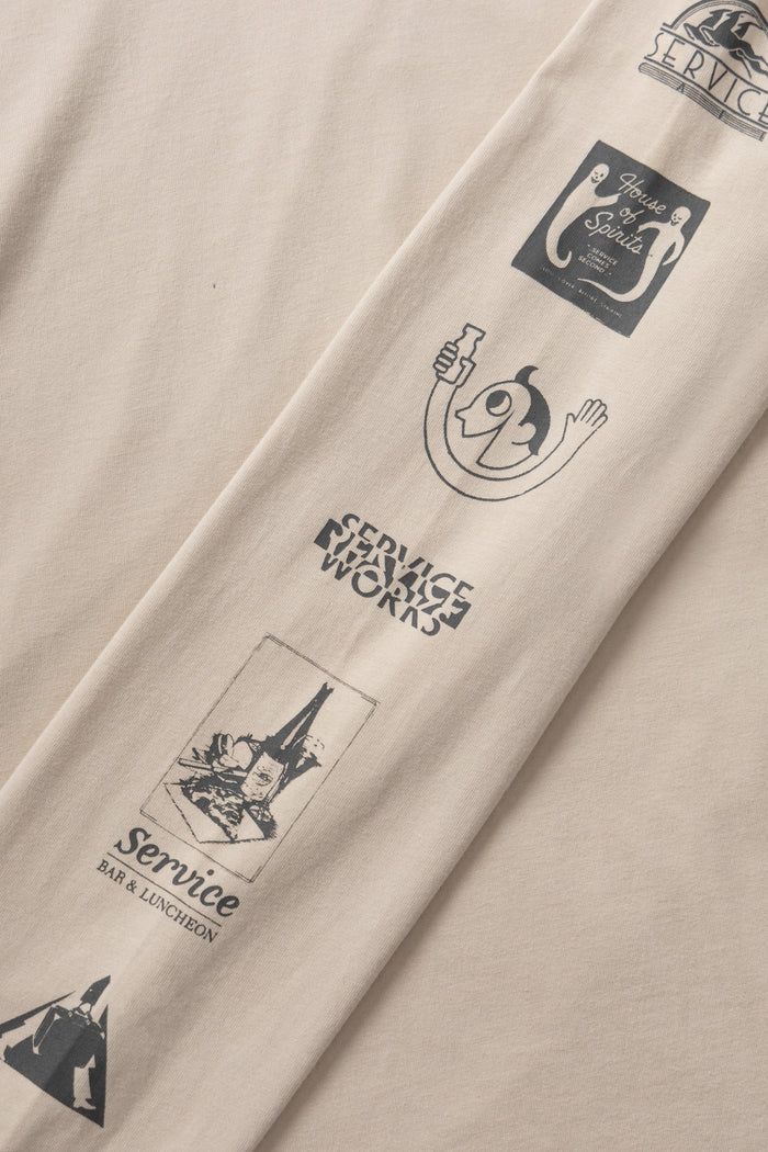 Service Works - Bootleg Long Sleeve Tee - Natural