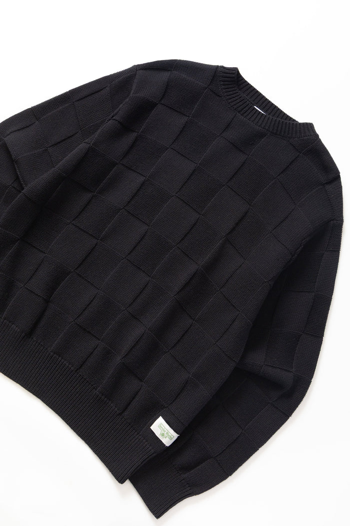 Service Works - Check Knit Crewneck - Black