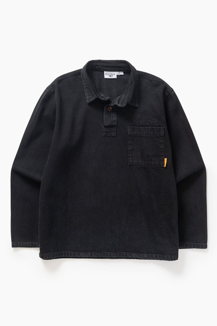Service Works - Denim Script Popover - Dark Wash