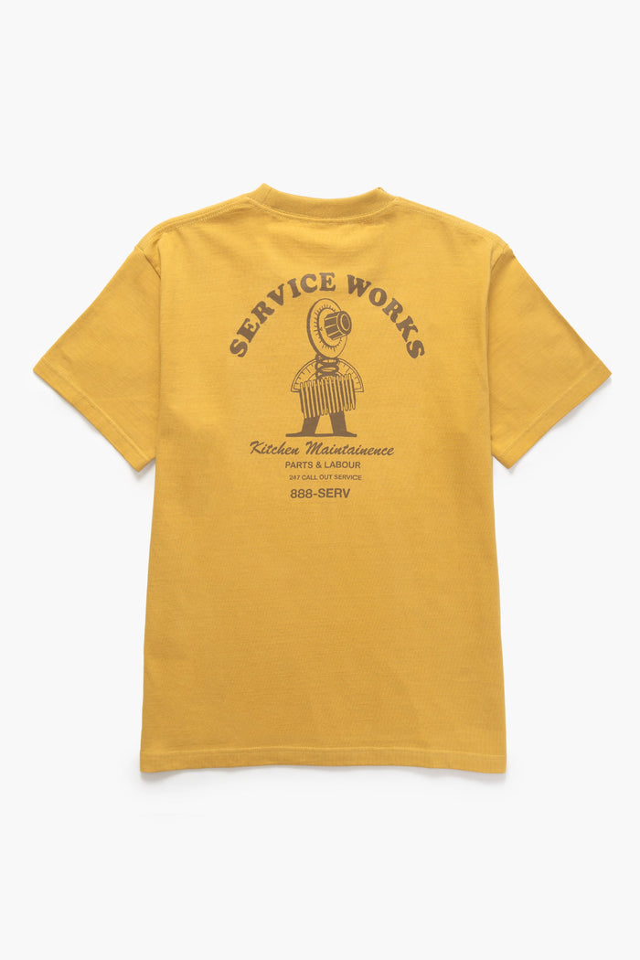Service Works - Maintainence Tee - Mustard