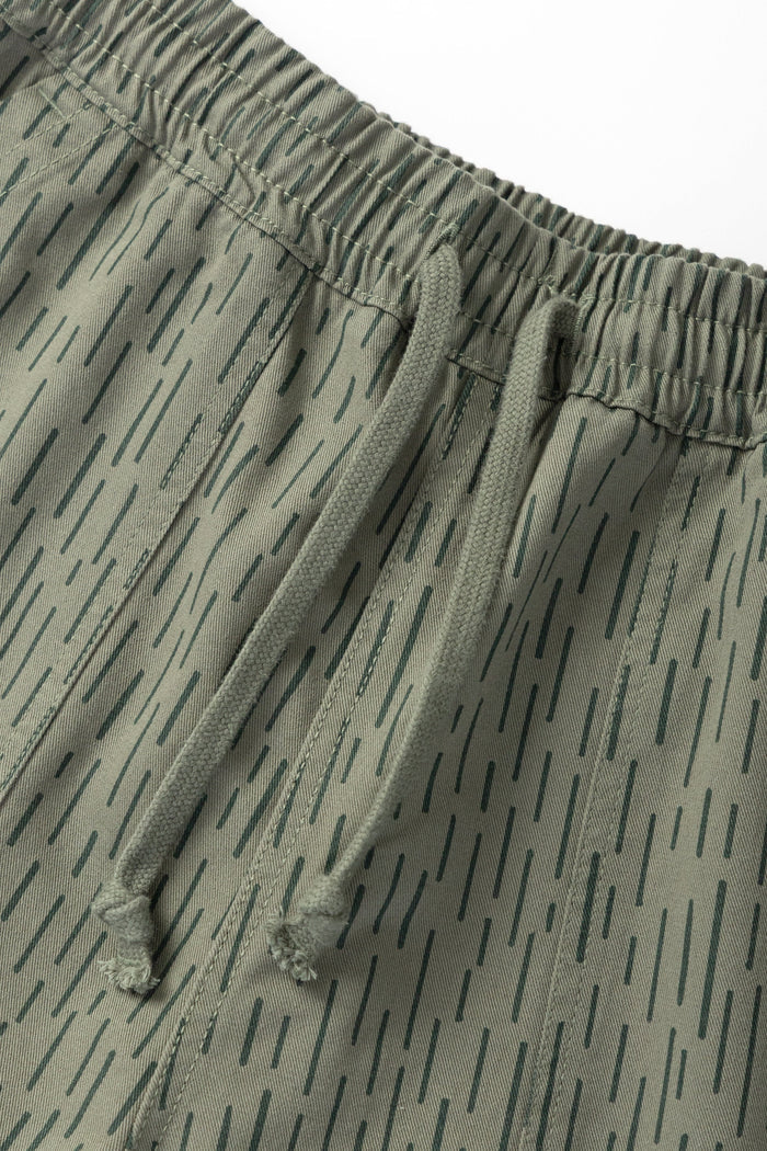 Service Works - Patterned Chef Shorts - Raindrop Green