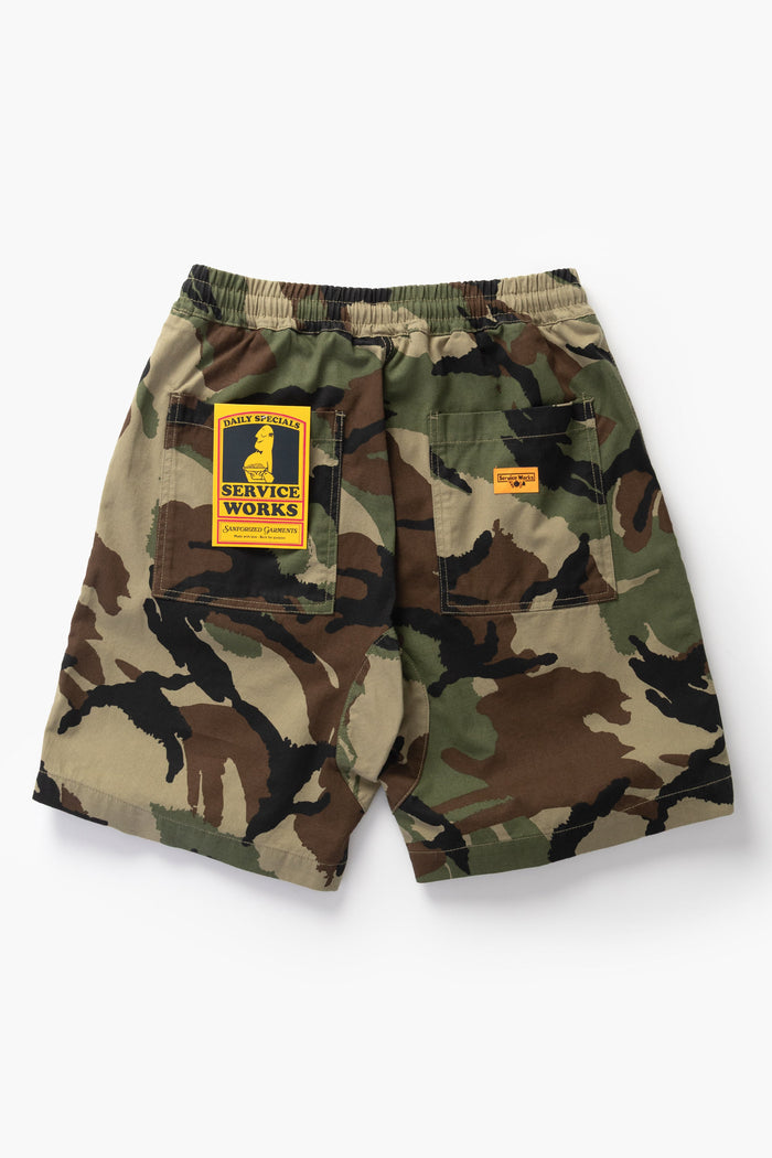 Service Works - Patterned Chef Shorts - Woodland