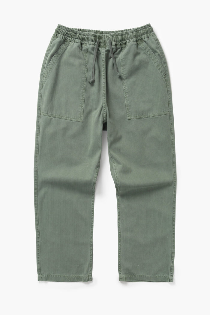 Service Works -  Pigment Herringbone Chef Pants - Olive