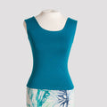 Shell Top in Green Teal
