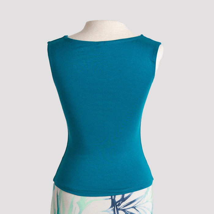 Shell Top in Green Teal