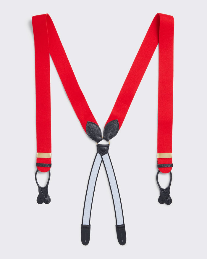 Sinclair Box Cloth Braces Red