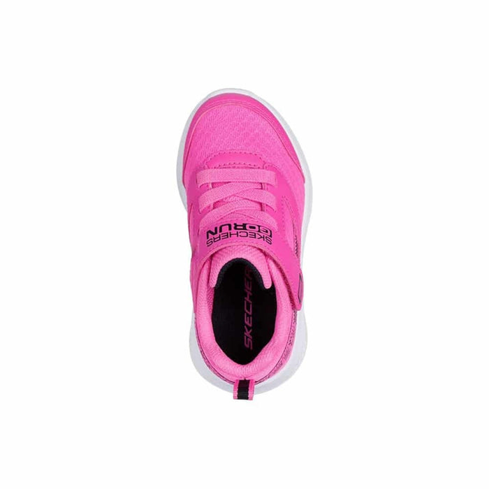 Girls pink high-top sneakers with lace-up front and padded collar