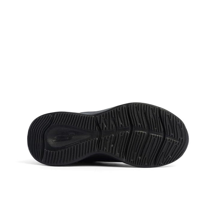 Skechers kids black sneakers, rubber outsole tread