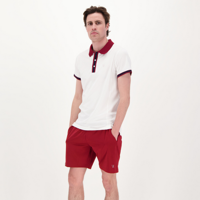 White/Burgundy / XS
