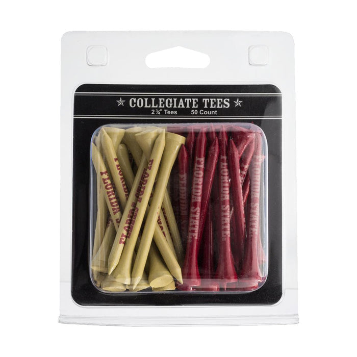 Team Golf Florida State Golf Tee 50 Pack - Garnet/Gold