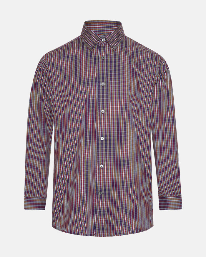 Thomas Cotton Button Down Stripe Shirt