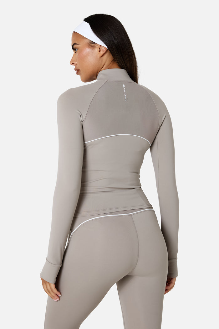 Womens Drift Jacket Set - Pale Taupe