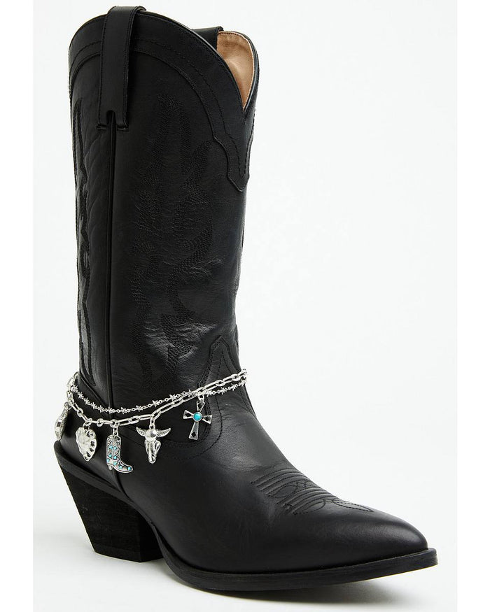Women's Layered Charm Boot Jewelry