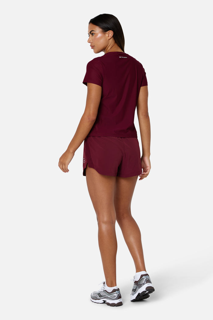 Womens Tide Tee - Deep Claret