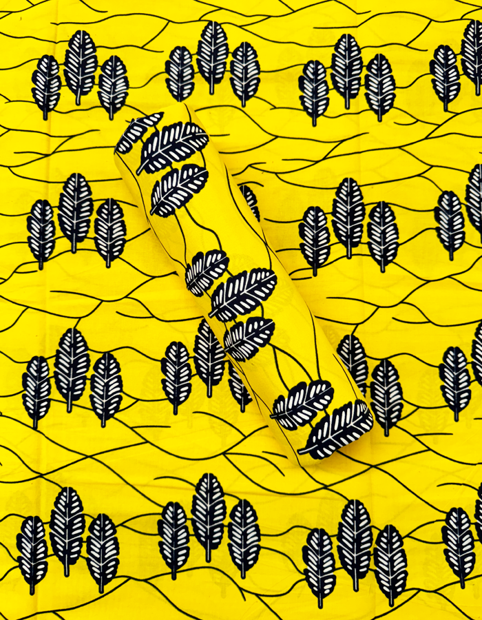 yellow and black fabric