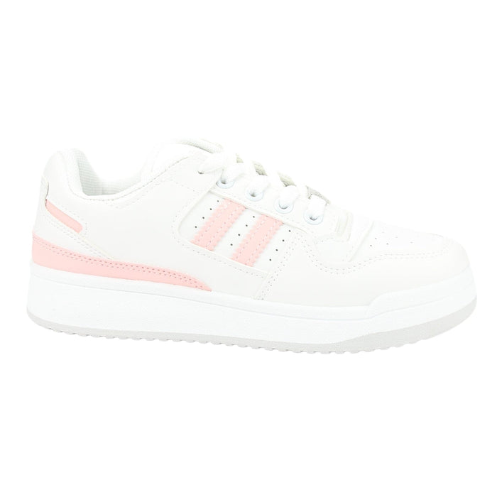 Zapatilla Chalada Mujer Juve-1 Blanco Rosado Urbano Zapatillas Chalada