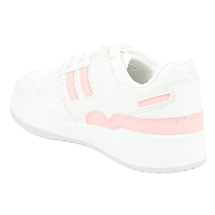 Zapatilla Chalada Mujer Juve-1 Blanco Rosado Urbano Zapatillas Chalada