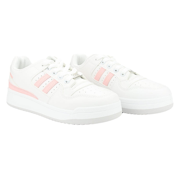 Zapatilla Chalada Mujer Juve-1 Blanco Rosado Urbano Zapatillas Chalada