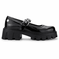 Zapato Chalada Mujer Joing-1 Negro Plataforma Mocasines Plataforma Chalada