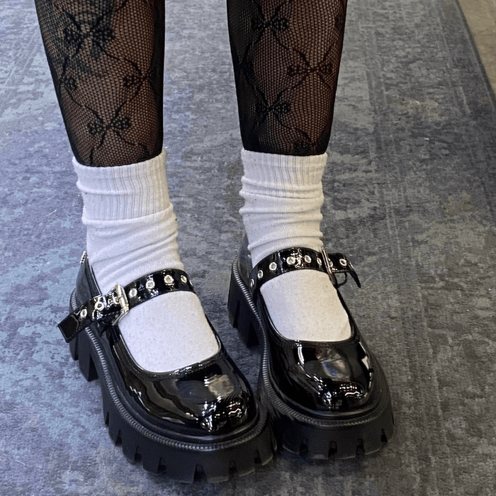 Zapato Chalada Mujer Joing-1 Negro Plataforma Mocasines Plataforma Chalada