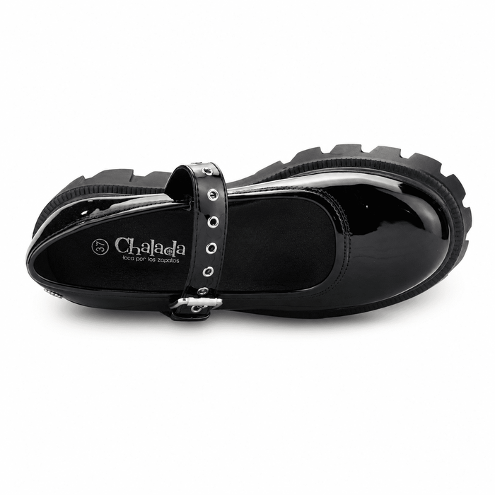 Zapato Chalada Mujer Joing-1 Negro Plataforma Mocasines Plataforma Chalada