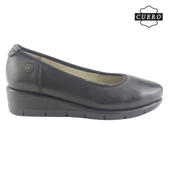 Zapato de Cuero Chalada Mujer Calafate-4 Negro Casual Zapatos Planos Comfort Chalada