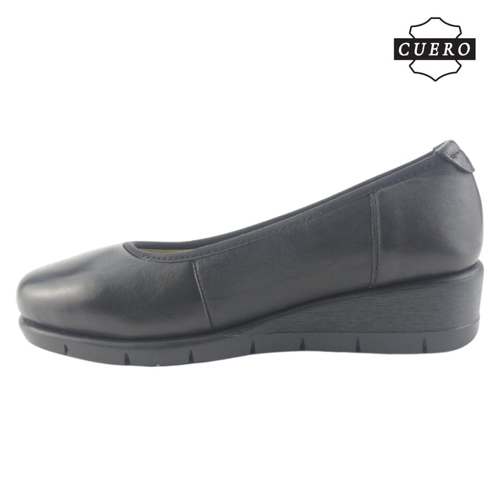 Zapato de Cuero Chalada Mujer Calafate-4 Negro Casual Zapatos Planos Comfort Chalada