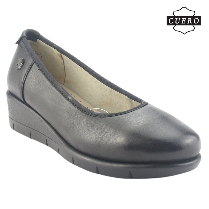 Zapato de Cuero Chalada Mujer Calafate-4 Negro Casual Zapatos Planos Comfort Chalada