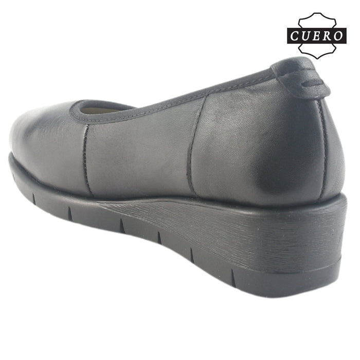 Zapato de Cuero Chalada Mujer Calafate-4 Negro Casual Zapatos Planos Comfort Chalada