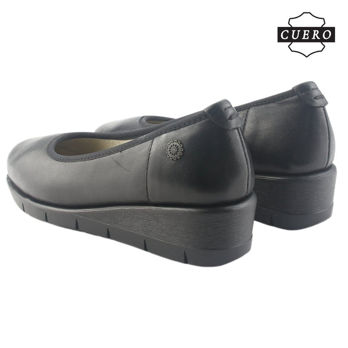 Zapato de Cuero Chalada Mujer Calafate-4 Negro Casual Zapatos Planos Comfort Chalada
