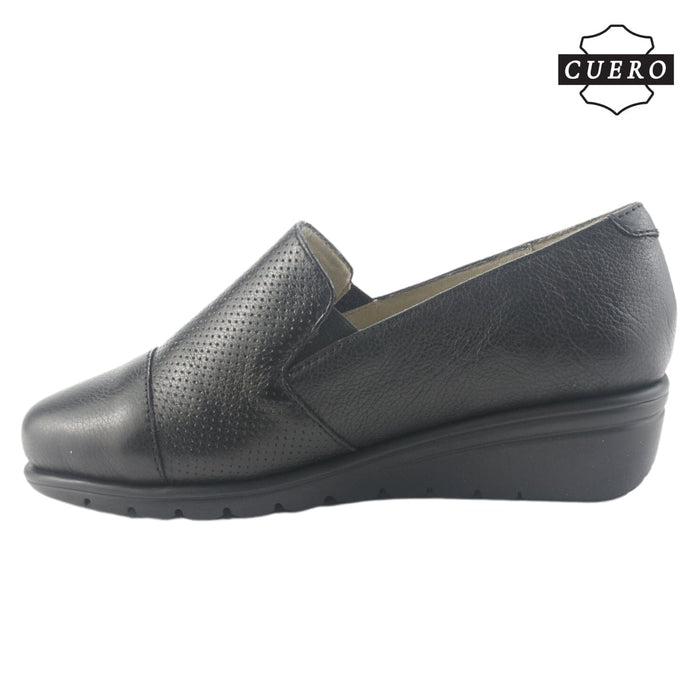 Zapato de Cuero Chalada Mujer Casia-1 Negro Casual Zapatos Planos Comfort Chalada
