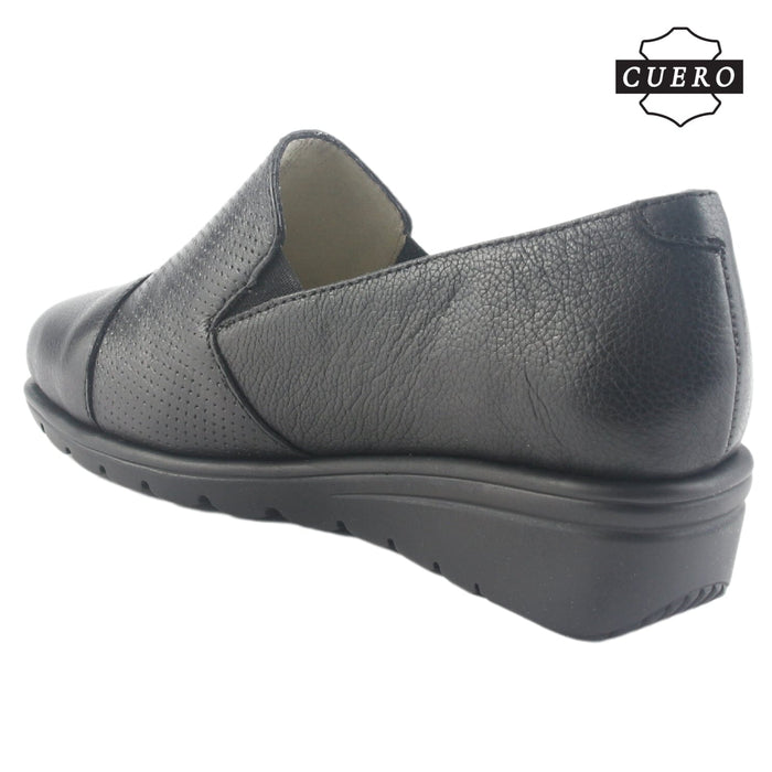 Zapato de Cuero Chalada Mujer Casia-1 Negro Casual Zapatos Planos Comfort Chalada