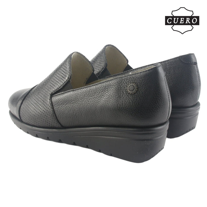 Zapato de Cuero Chalada Mujer Casia-1 Negro Casual Zapatos Planos Comfort Chalada